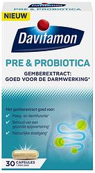 Foto van Davitamon pre & probiotica met gember-extract capsules