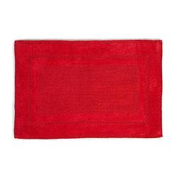 Foto van Seahorse mossa badmat - 100% katoen - badmat (50x60 cm) - red