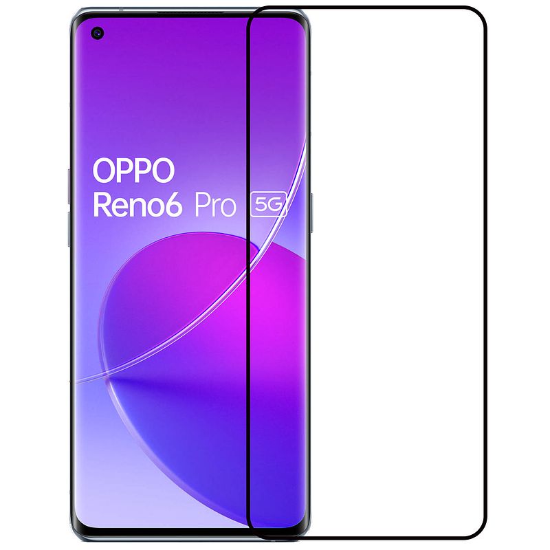 Foto van Basey oppo reno 6 pro screenprotector tempered glass - oppo reno 6 pro beschermglas - oppo reno 6 pro screen protector