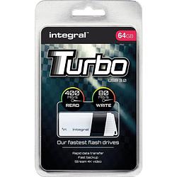 Foto van Integral turbo usb 3.0 stick, 64 gb
