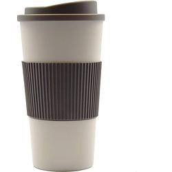 Foto van Reisbeker, koffiebeker, coffe to go beker, cruising travel mug - to-go beker grijs