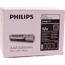 Foto van Philips batterijen aaa longlife r03 1.5v 48 stuks