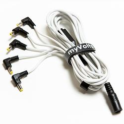 Foto van Myvolts power splitter cable white voedingsplitter voor korg volca
