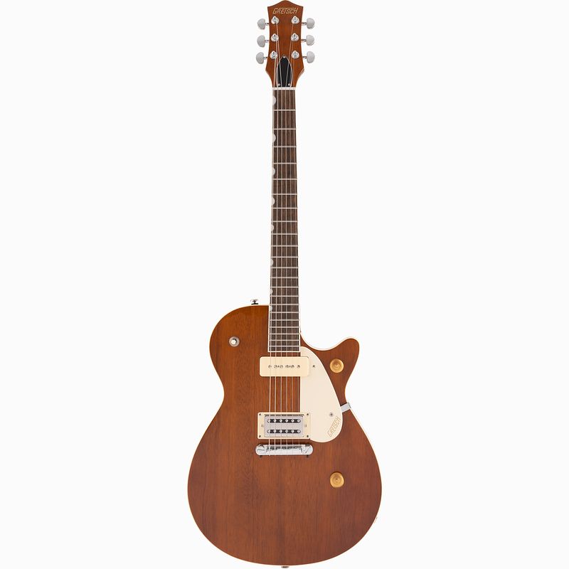 Foto van Gretsch g2215-p90 streamliner junior jet club single barrel stain elektrische gitaar met broad'stron en p90 elementen