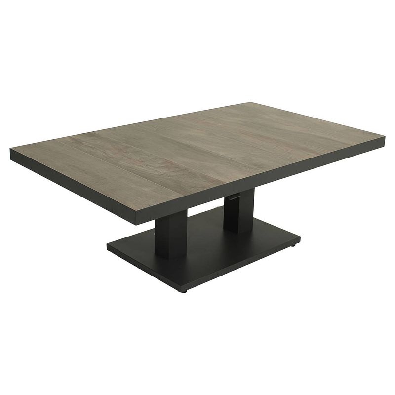 Foto van Relax tuintafel jersey up & down royal grey 140 cm