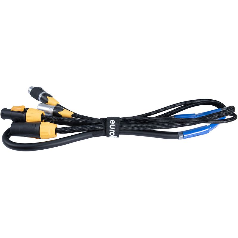 Foto van Eurolite dmx ip t-con 3-pin xlr combikabel 1,5 meter