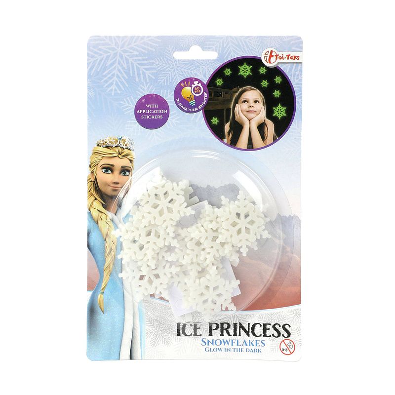 Foto van Ice princess sneeuwvlokken glow in the dark