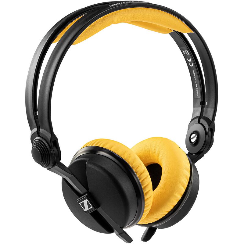 Foto van Zomo hd 25 earpad set pu yellow kunstlederen hoofd- en oorkussens voor sennheiser hd 25