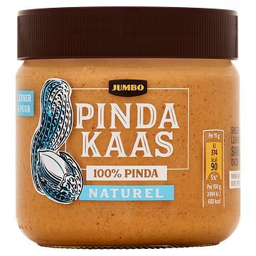 Foto van Jumbo pindakaas naturel 100% puur 350g