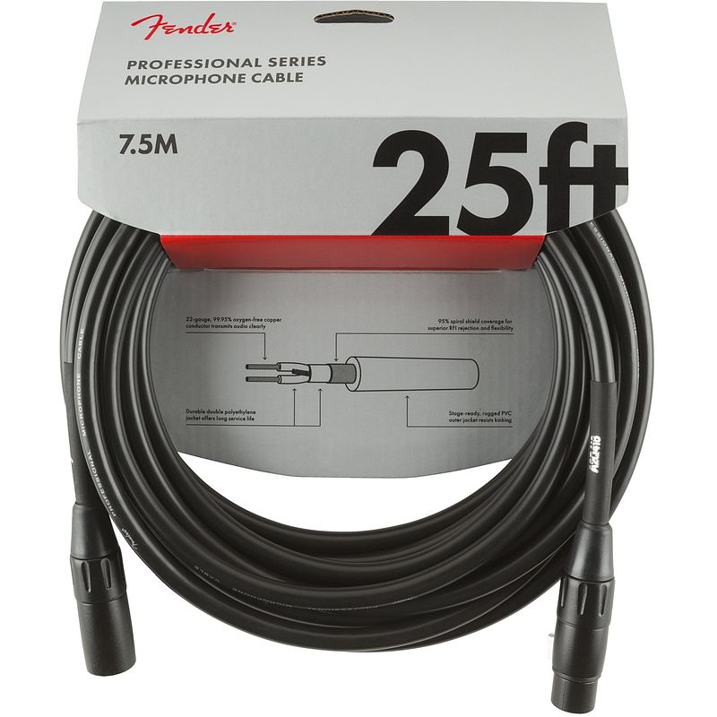 Foto van Fender professional series microfoonkabel 7.5m