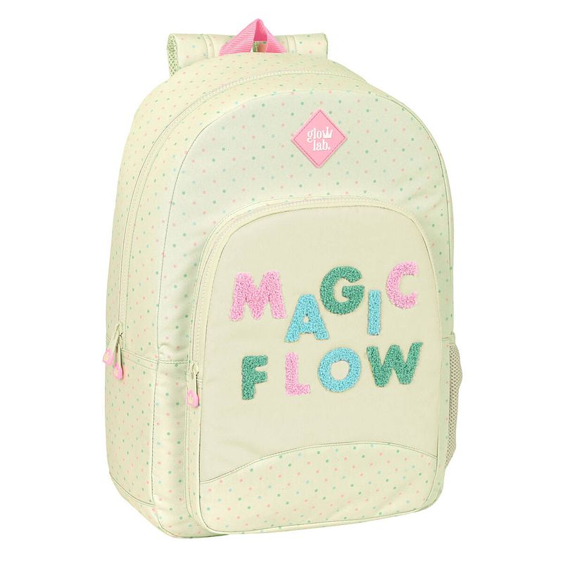 Foto van Schoolrugzak glow lab magic flow beige (30 x 46 x 14 cm)