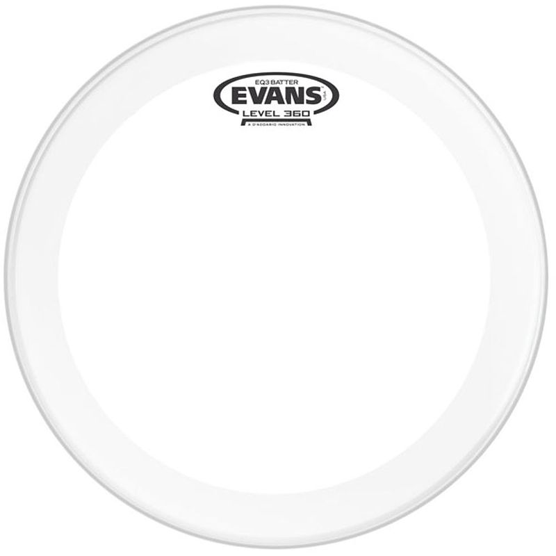 Foto van Evans bd18gb3 eq3 clear 18 inch bassdrumvel