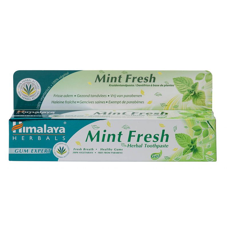 Foto van Himalaya herbals kruiden tandpasta mint fresh