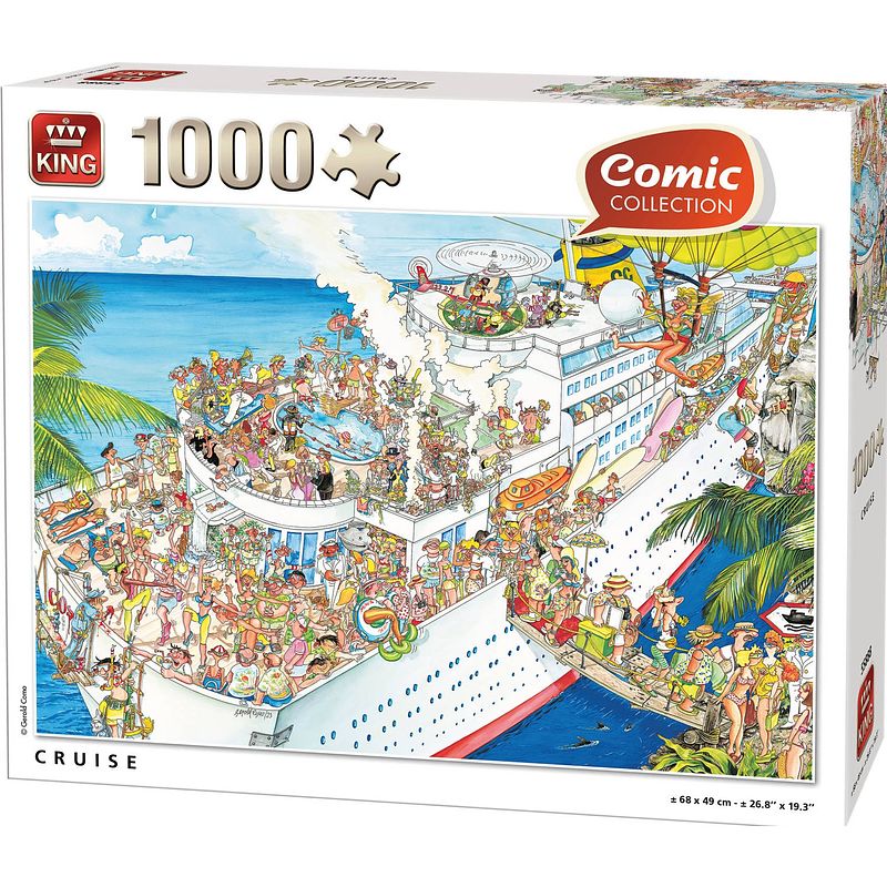 Foto van King legpuzzel cruise karton 1000 stukjes