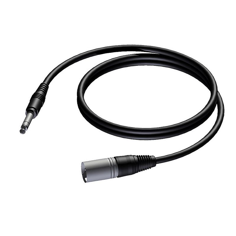 Foto van Procab cab724 basic xlr male - jack 6.3mm male stereo 5 meter