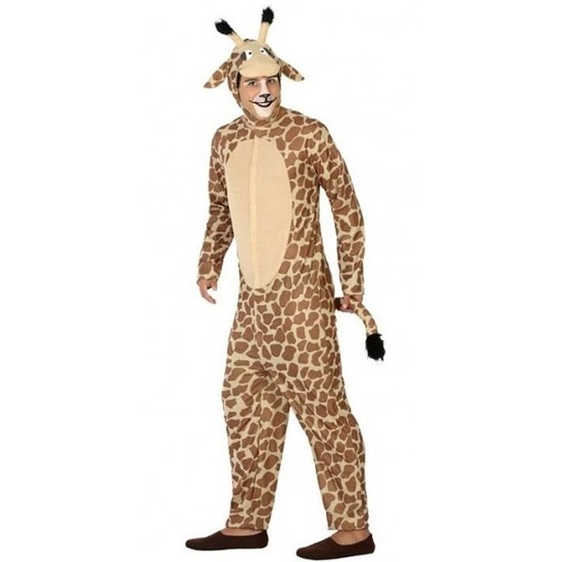 Foto van Giraffe onesie verkleedset voor volwassenen xl (42-44) - carnavalskostuums