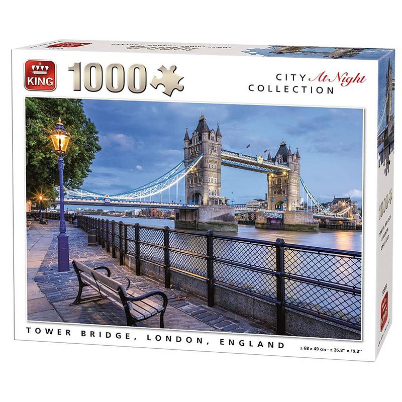 Foto van King legpuzzel tower bridge londen 68 x 49 cm 1000 stukjes