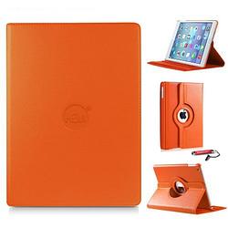 Foto van Ipad hoes air 1 hem cover oranje met uitschuifbare hoesjesweb stylus - ipad hoes, tablethoes