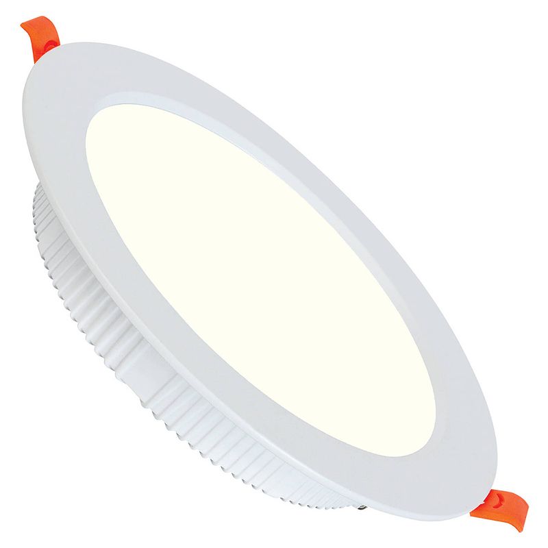 Foto van Led downlight - alexy - inbouw rond 8w - natuurlijk wit 4200k - mat wit aluminium - ø98mm