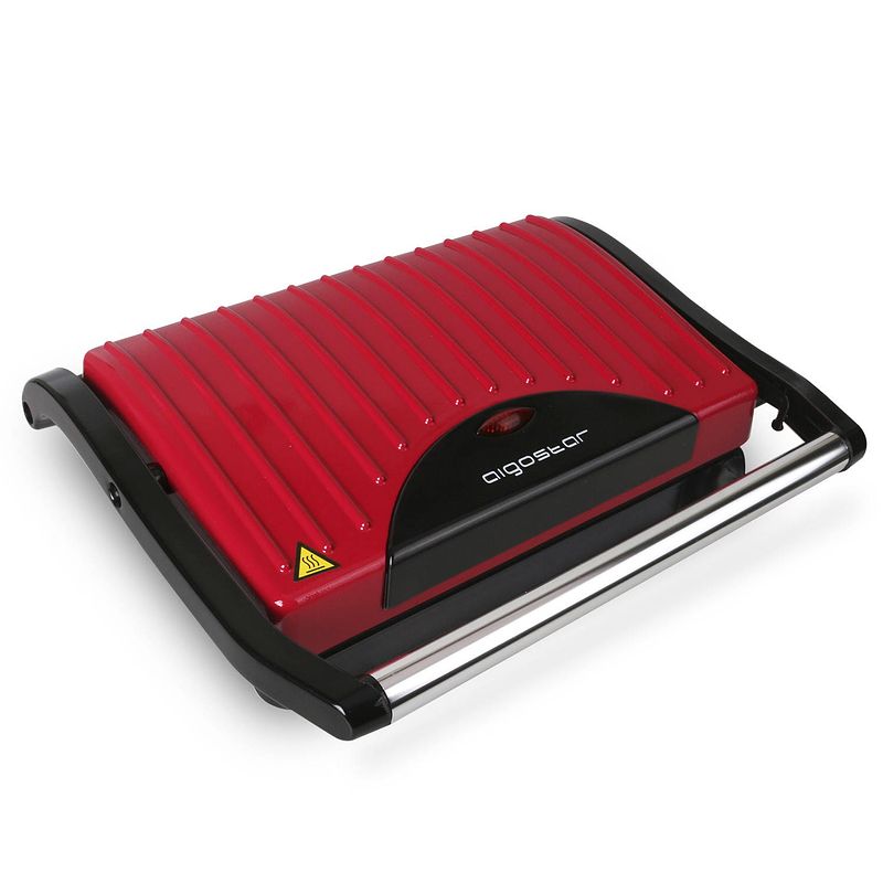 Foto van Aigostar warme 30hhh - panini maker/contactgrill - rood