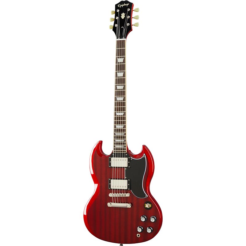 Foto van Epiphone sg standard 's61 vintage cherry elektrische gitaar