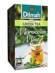 Foto van Dilmah moroccan mint groene thee 20st