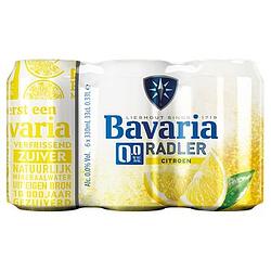 Foto van 2e halve prijs | bavaria 0.0% radler citroen alcoholvrij bier blik 330ml aanbieding bij jumbo