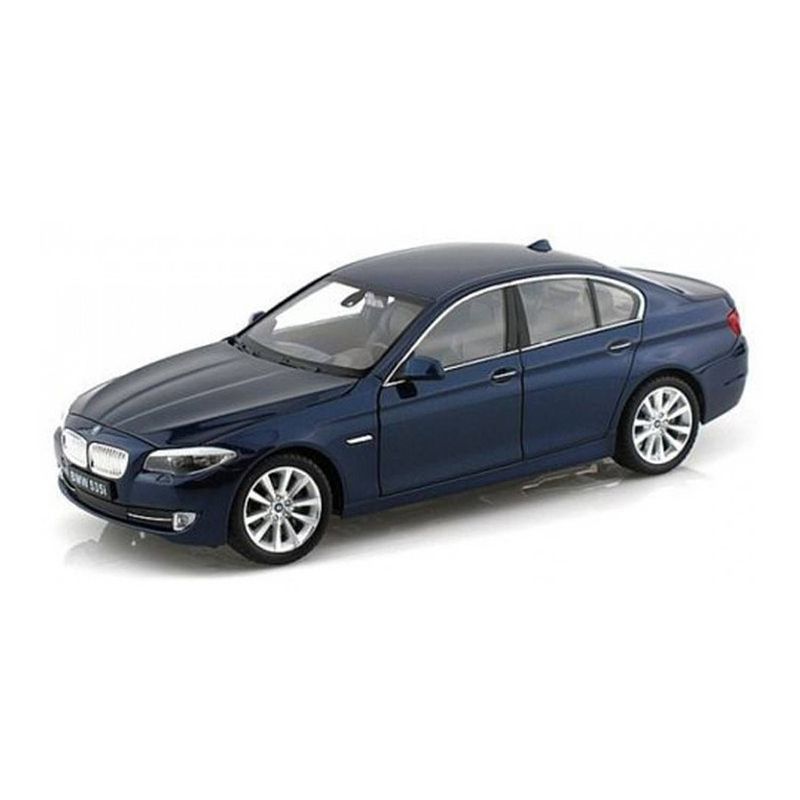 Foto van Modelauto bmw 535i 2010 blauw schaal 1:24/20 x 8 x 6 cm - speelgoed auto'ss