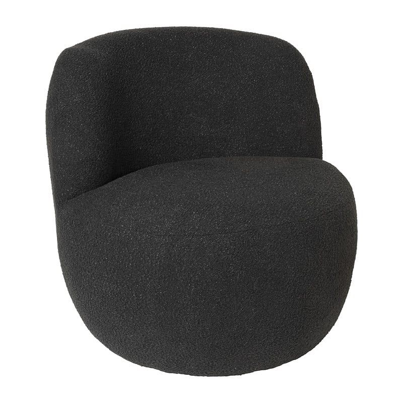 Foto van Teddy fauteuil - zwart - ø73.5x71.5 cm