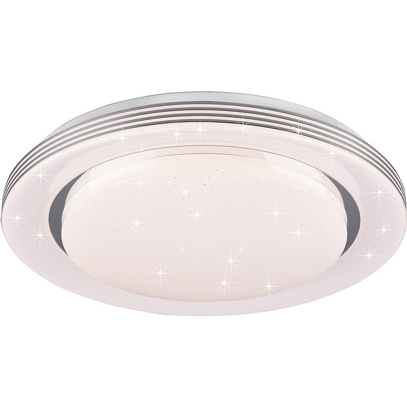 Foto van Led plafondlamp - plafondverlichting - trion atras - 22.5w - aanpasbare kleur - afstandsbediening - dimbaar - sterlicht