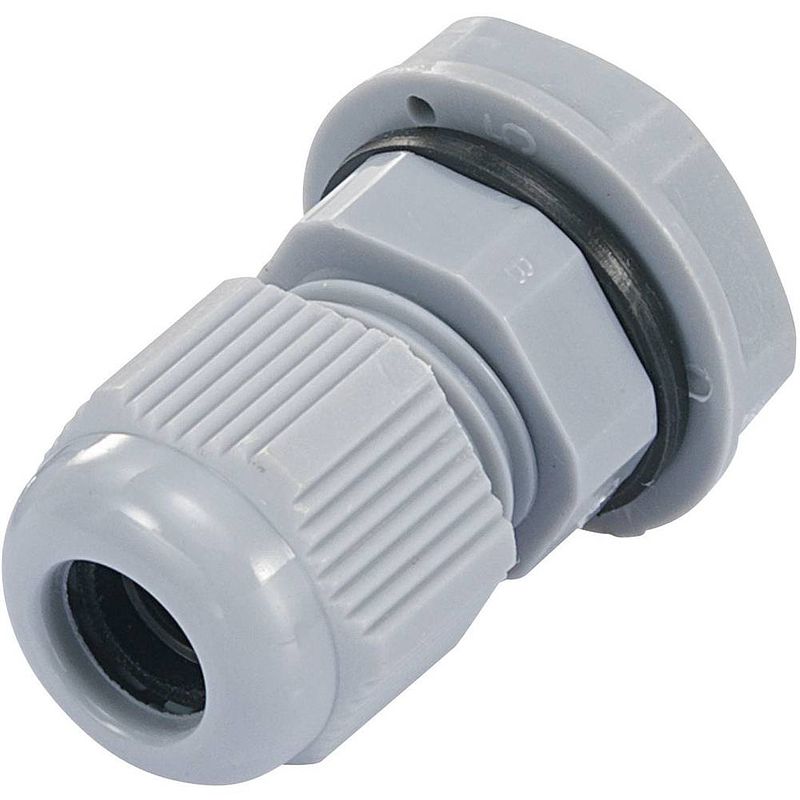 Foto van Tru components 1593008 wartel pg13.5 polyamide zilver-grijs (ral 7001) 1 stuk(s)