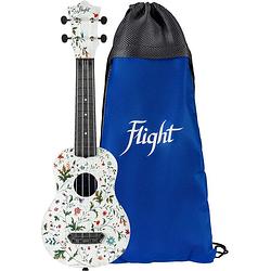 Foto van Flight ultra travel series uts-40 flower kunststof sopraan ukelele met hoes