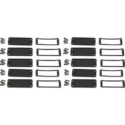 Foto van Hammond electronics eindplaat aluminium zwart (l x b x h) 6 x 87 x 31 mm 10 stuk(s)