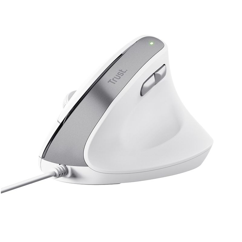 Foto van Trust bayo ii ergonomic mouse muis wit