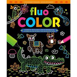 Foto van Deltas kleurboek fluo color junior 30,4 x 25,1 cm papier zwart