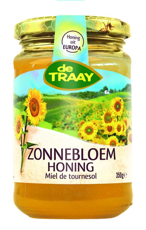 Foto van De traay zonnebloemhoning