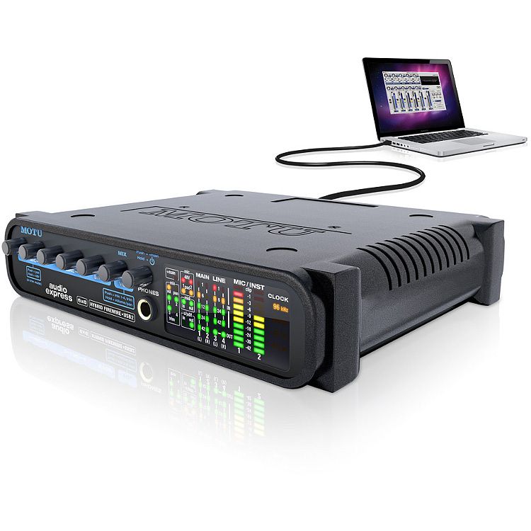 Foto van Motu audio express usb en firewire audio interface