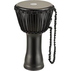 Foto van Meinl padj4-m-g rope tuned travel series phantom black 10 inch djembe