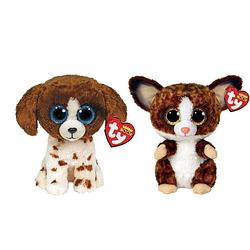 Foto van Ty - knuffel - beanie boo's - muddles dog & bush baby galago