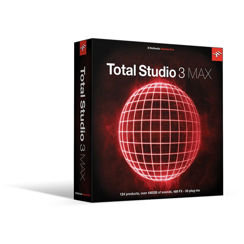 Foto van Ik multimedia total studio 3 max virtuele instrumenten en effecten (boxed)