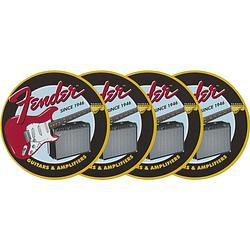 Foto van Fender 1946 guitars & amps coaster set onderzetters