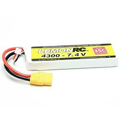 Foto van Lemonrc lipo accupack 7.4 v 4300 mah aantal cellen: 2 35 c softcase xt90