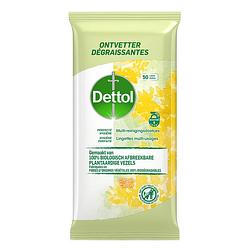 Foto van Dettol schoonmaakdoekjes bio afbreekbaar citrus - 50 stuks