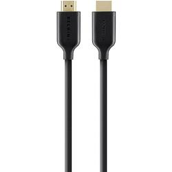 Foto van Belkin hdmi aansluitkabel hdmi-a stekker, hdmi-a stekker 2.00 m zwart f3y021bt2m audio return channel (arc), vergulde steekcontacten, ultra hd-hdmi hdmi-kabel