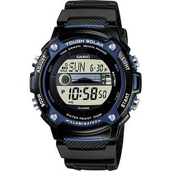 Foto van Casio solar horloge w-s210h-1aveg (l x b x h) 45.4 x 44 x 13.3 mm zwart materiaal (behuizing): hars materiaal (armband): hars