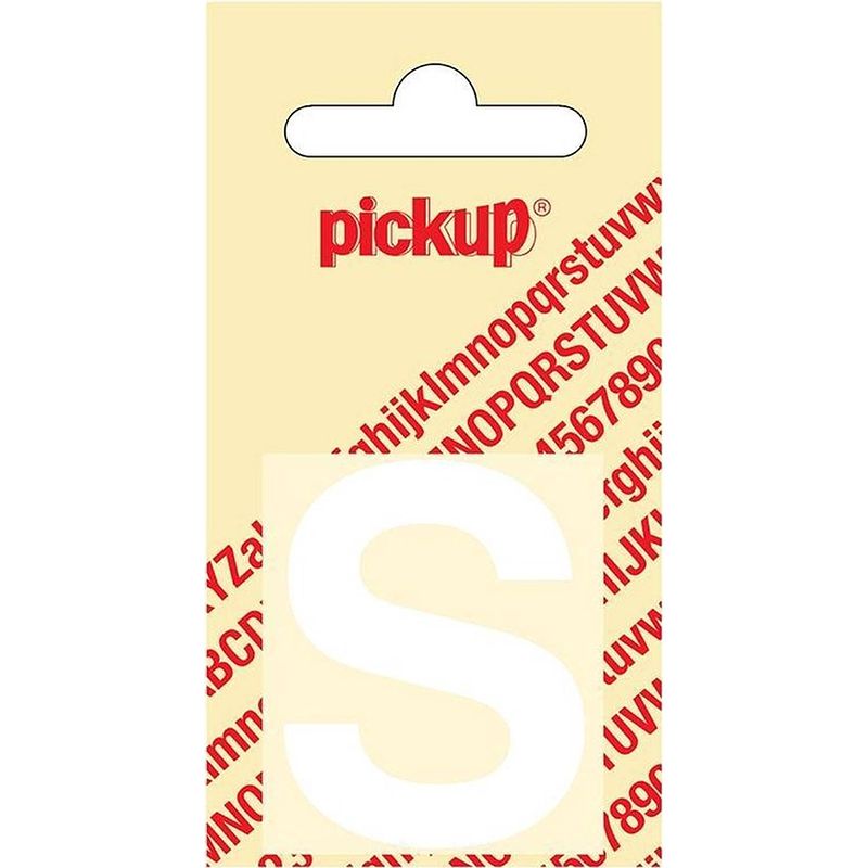 Foto van Plakletter helvetica 40 mm sticker witte letter s