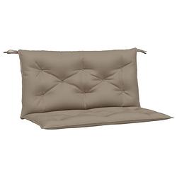 Foto van The living store tuinbankkussen - oxford stof - 100 x 50 cm - taupe