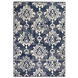 Foto van Vidaxl vloerkleed modern paisley ontwerp 120x170 cm beige/blauw