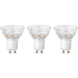 Foto van Sygonix sy-4893256 led-lamp energielabel e (a - g) gu10 5.7 w = 75 w warmwit (ø x h) 50 mm x 55 mm dimbaar 3 stuk(s)