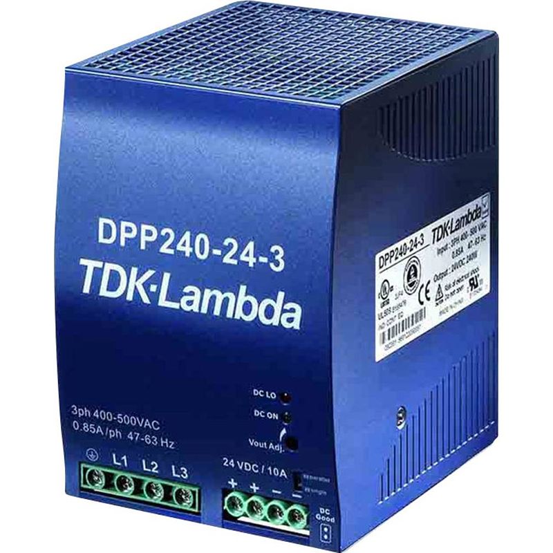 Foto van Tdk-lambda dpp240-48-3 din-rail netvoeding 48 v/dc 5 a 240 w aantal uitgangen: 1 x inhoud: 1 stuk(s)